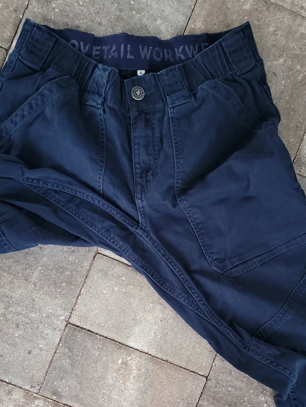 Dovetail Workwear Utility Pants Sz 6 Easy Flexible Waistband Multi Pockets - Picture 9 of 14